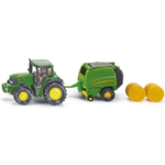 Siku Jouet Siku John Deere avec presse à ballots ronds ± – 1:87