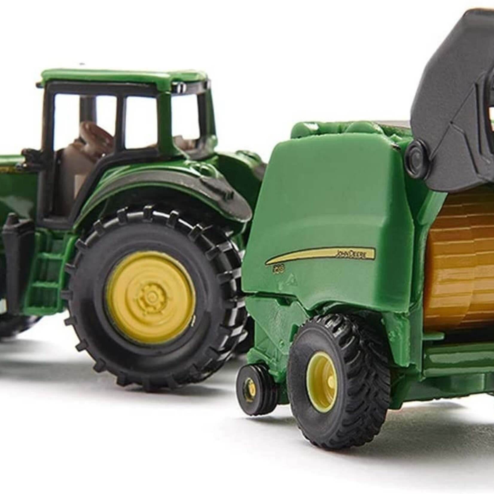 Siku Jouet Siku John Deere avec presse à ballots ronds ± – 1:87