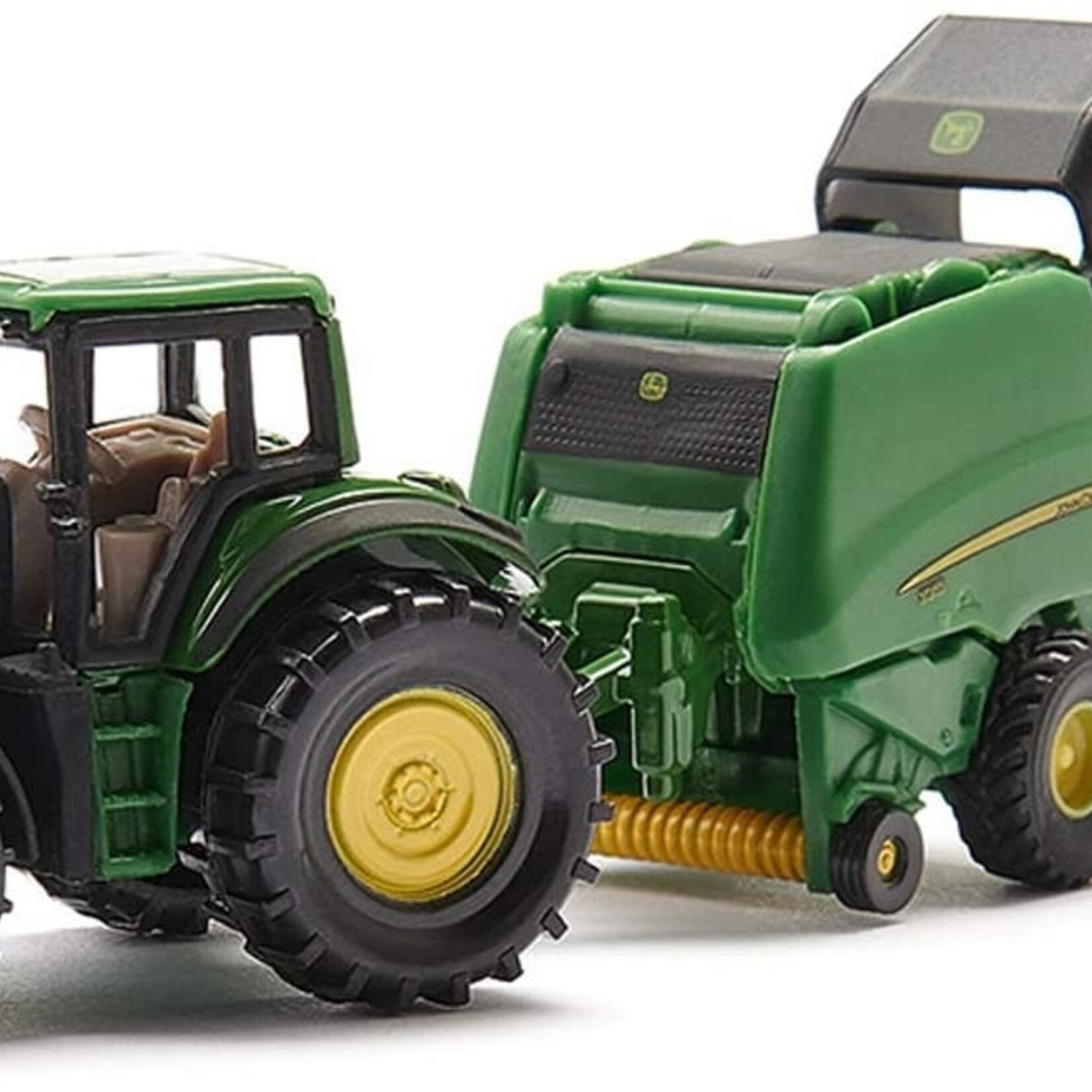 Siku Jouet Siku John Deere avec presse à ballots ronds ± – 1:87