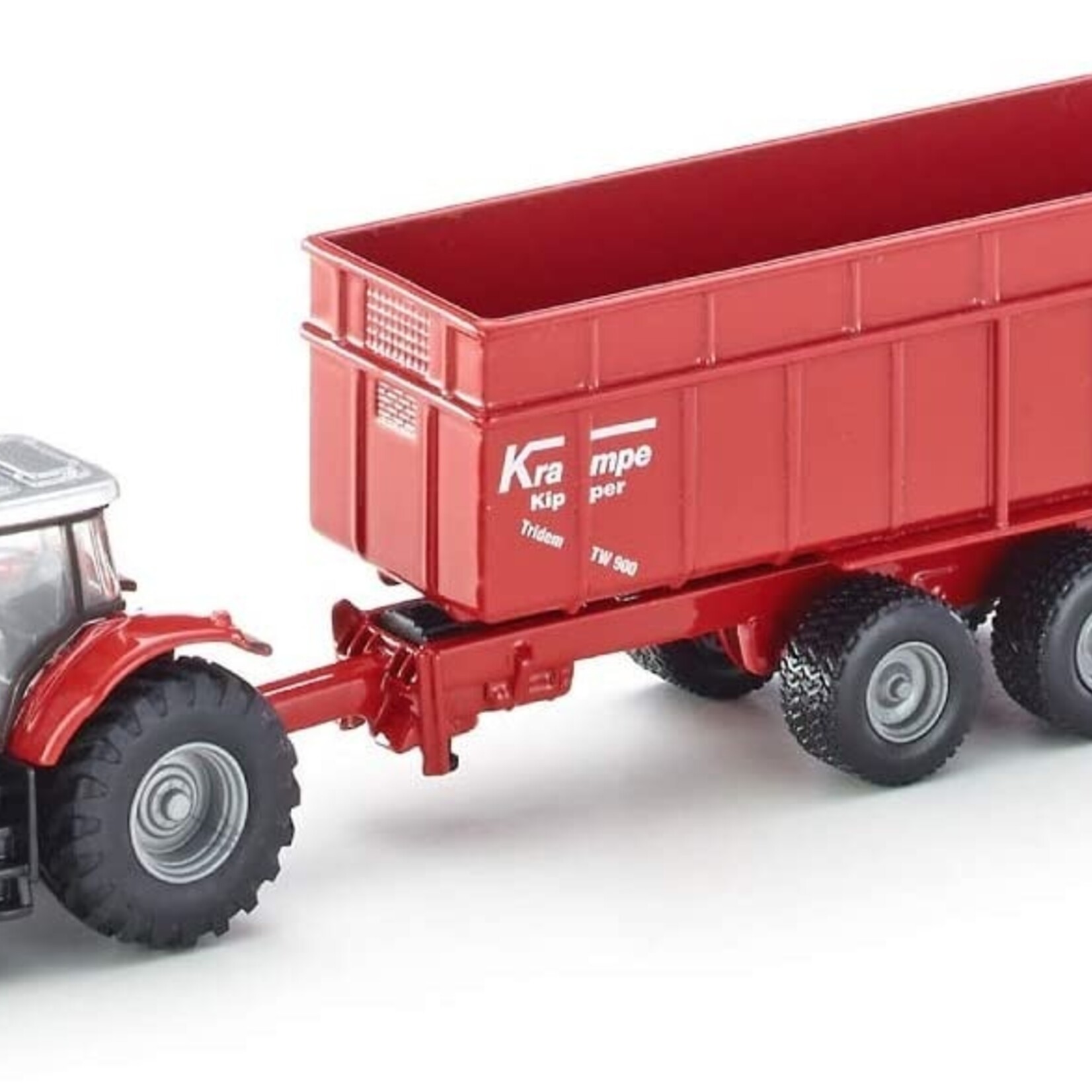 Siku Tracteur Siku Massey Ferguson avec remorque 3 essieux – 1:87
