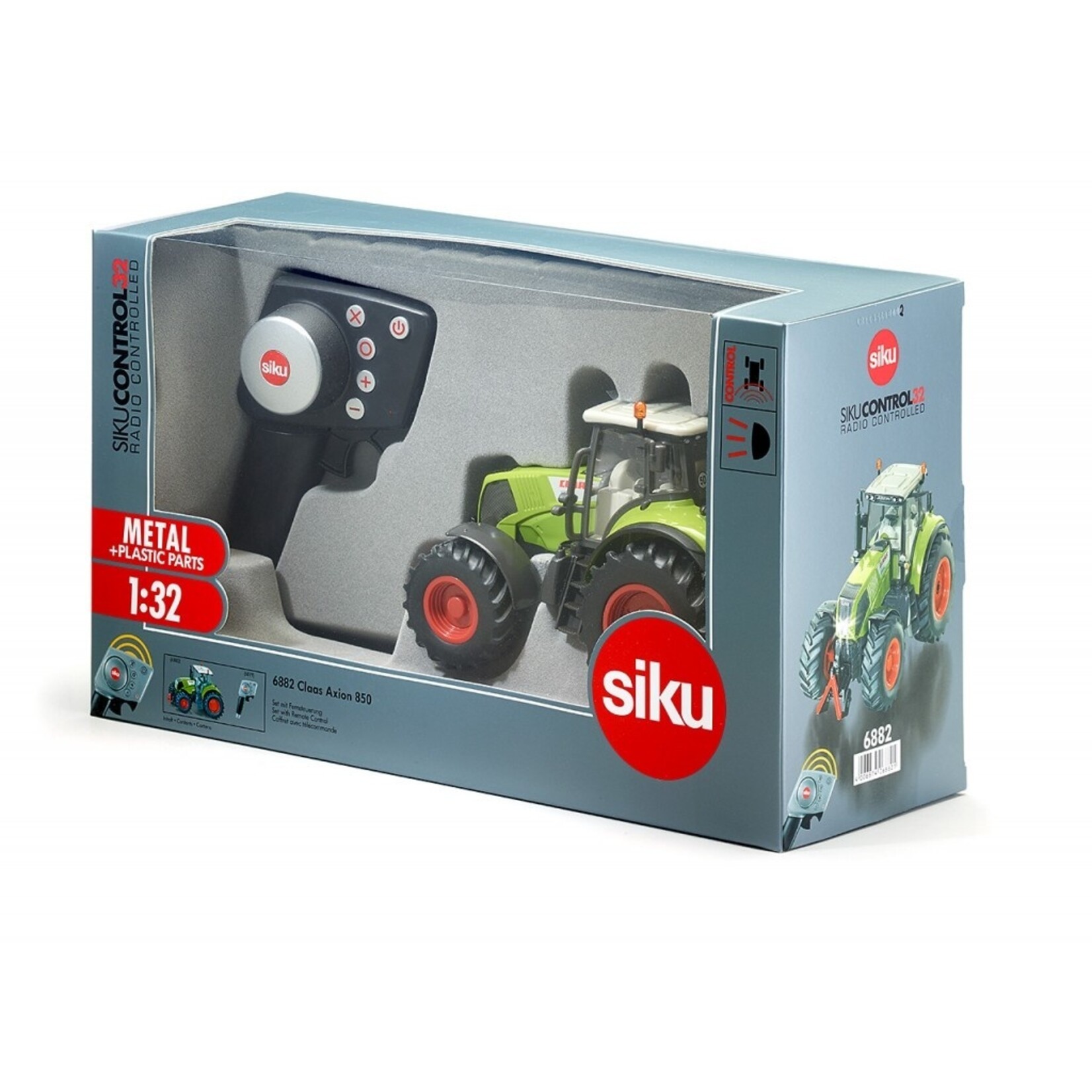 Siku Tracteur Siku Control télécommandé Claas Axion 850 - Compatible avec accessoires – 1:32