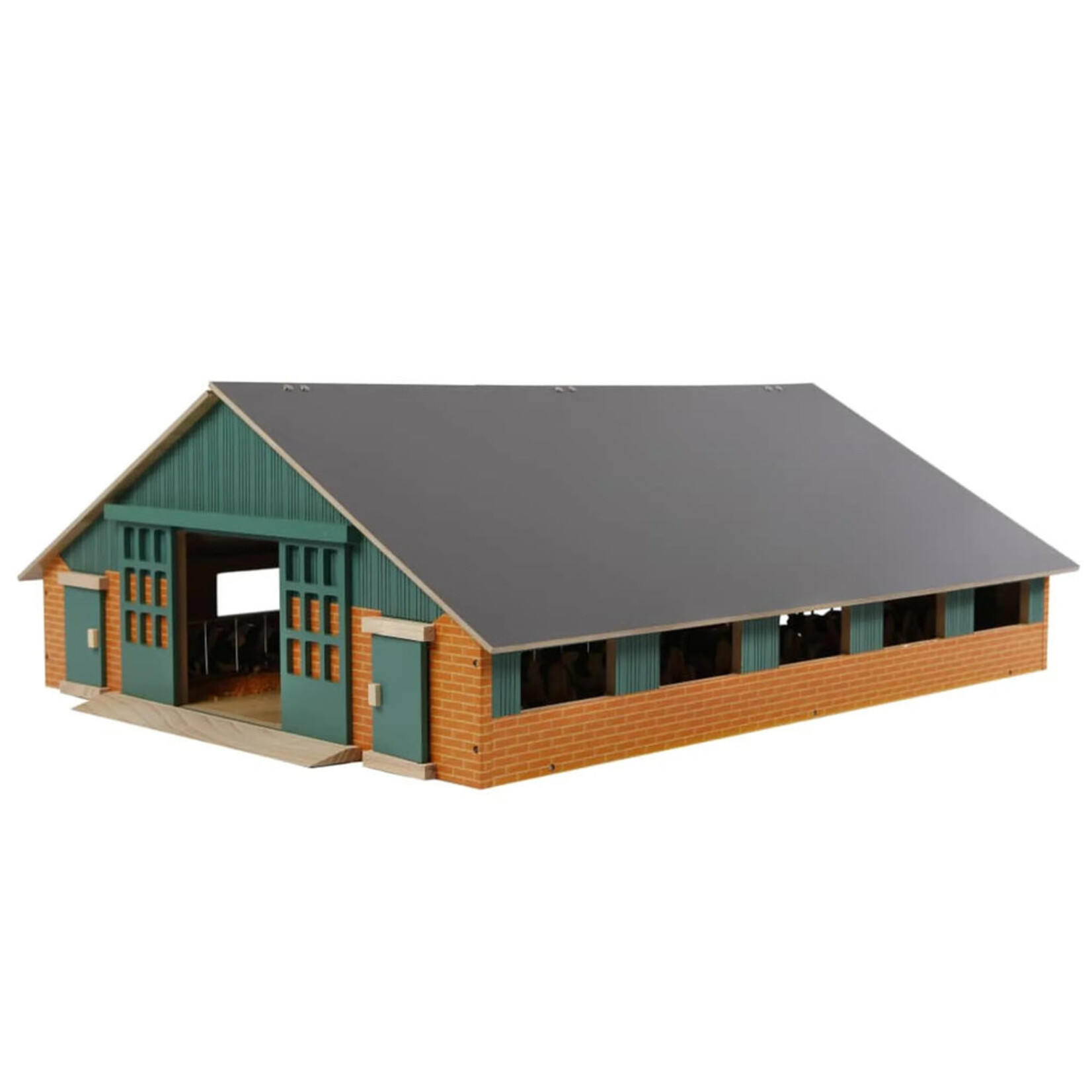 Kids Globe Étable miniature Kids Globe stabulation libre – 1:32