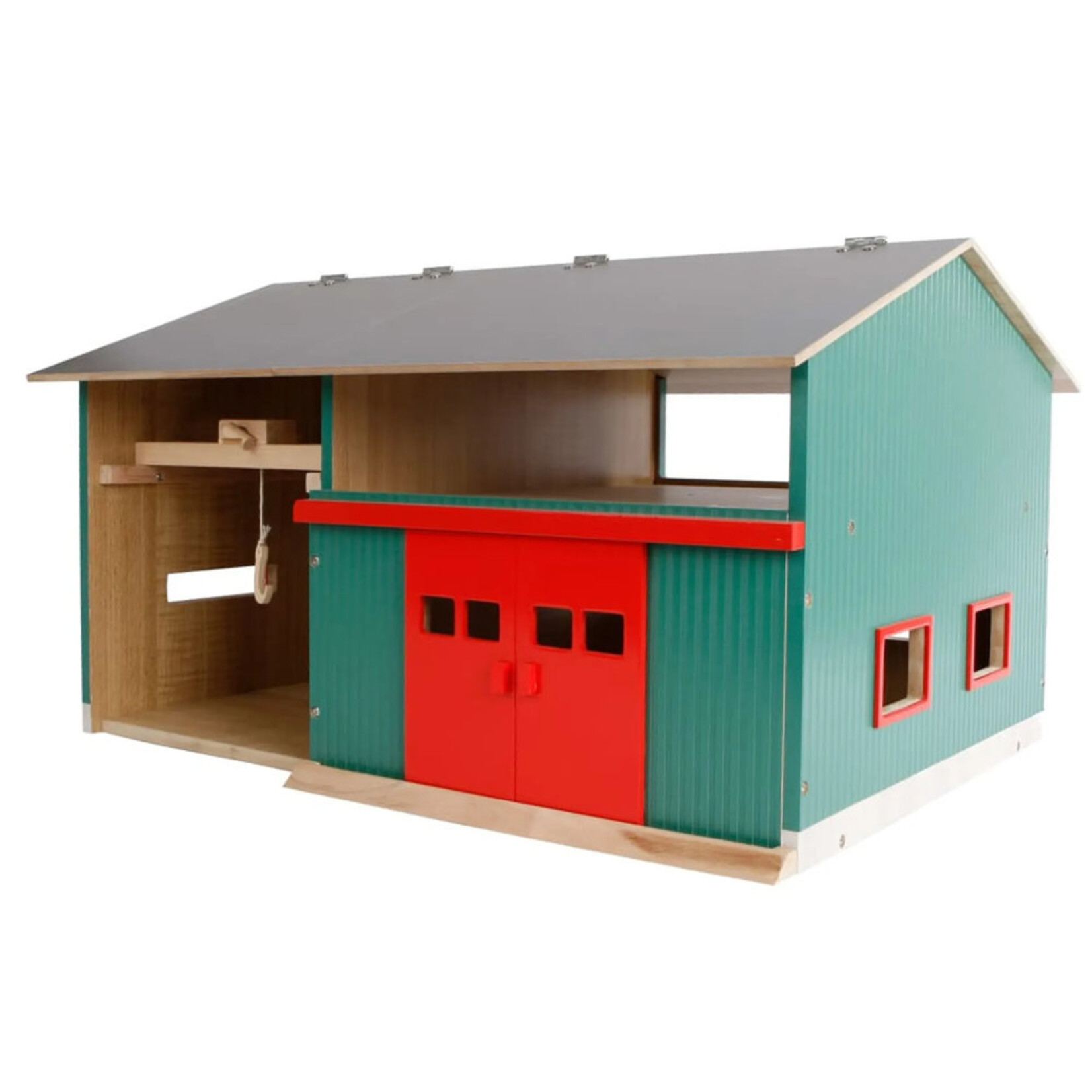 Kids Globe Hangar agricole miniature Kids Globe Lieu de travail avec remise – 1:32
