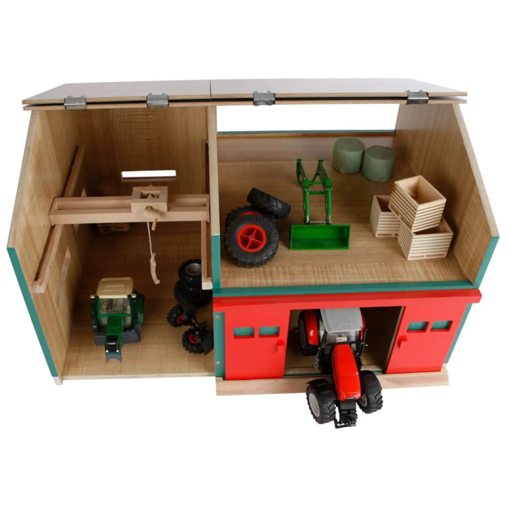 Kids Globe Hangar agricole miniature Kids Globe Lieu de travail avec remise – 1:32