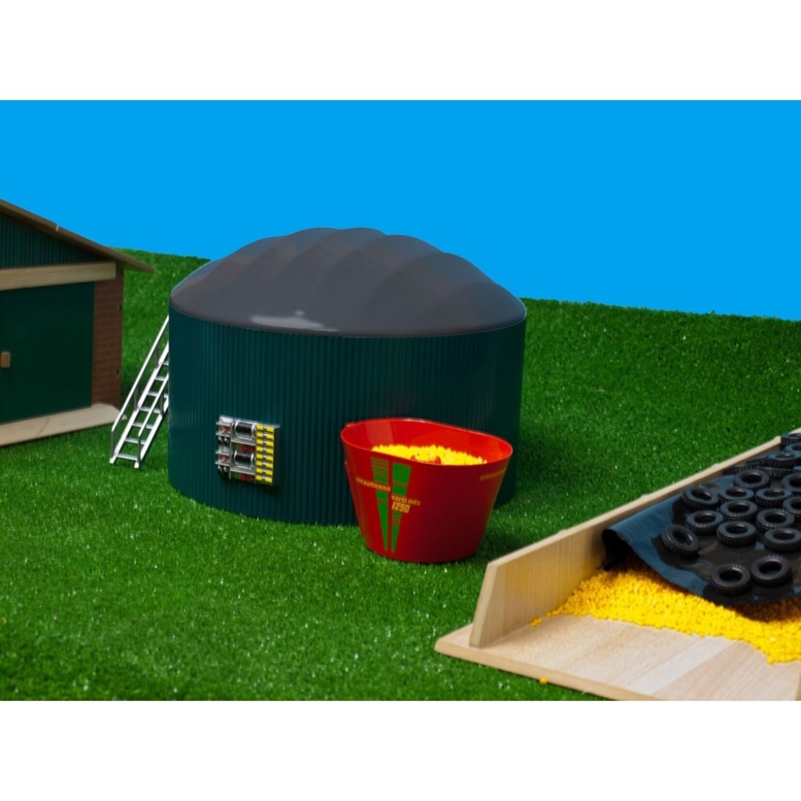 Kids Globe Hangar agricole miniature Kids Globe Maïs pour silo – 1:32