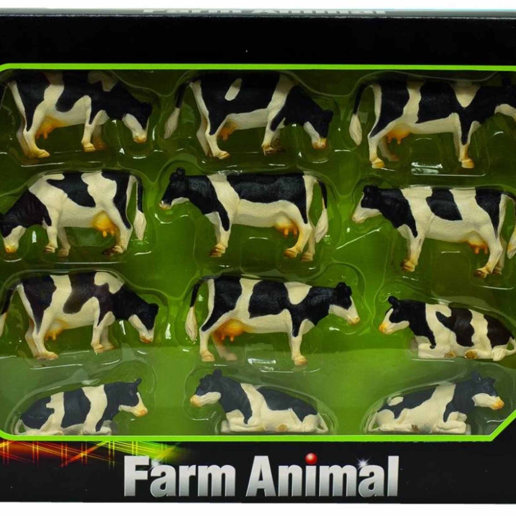 Kids Globe Animaux miniatures Kids Globe Vaches (12x) – 1:32