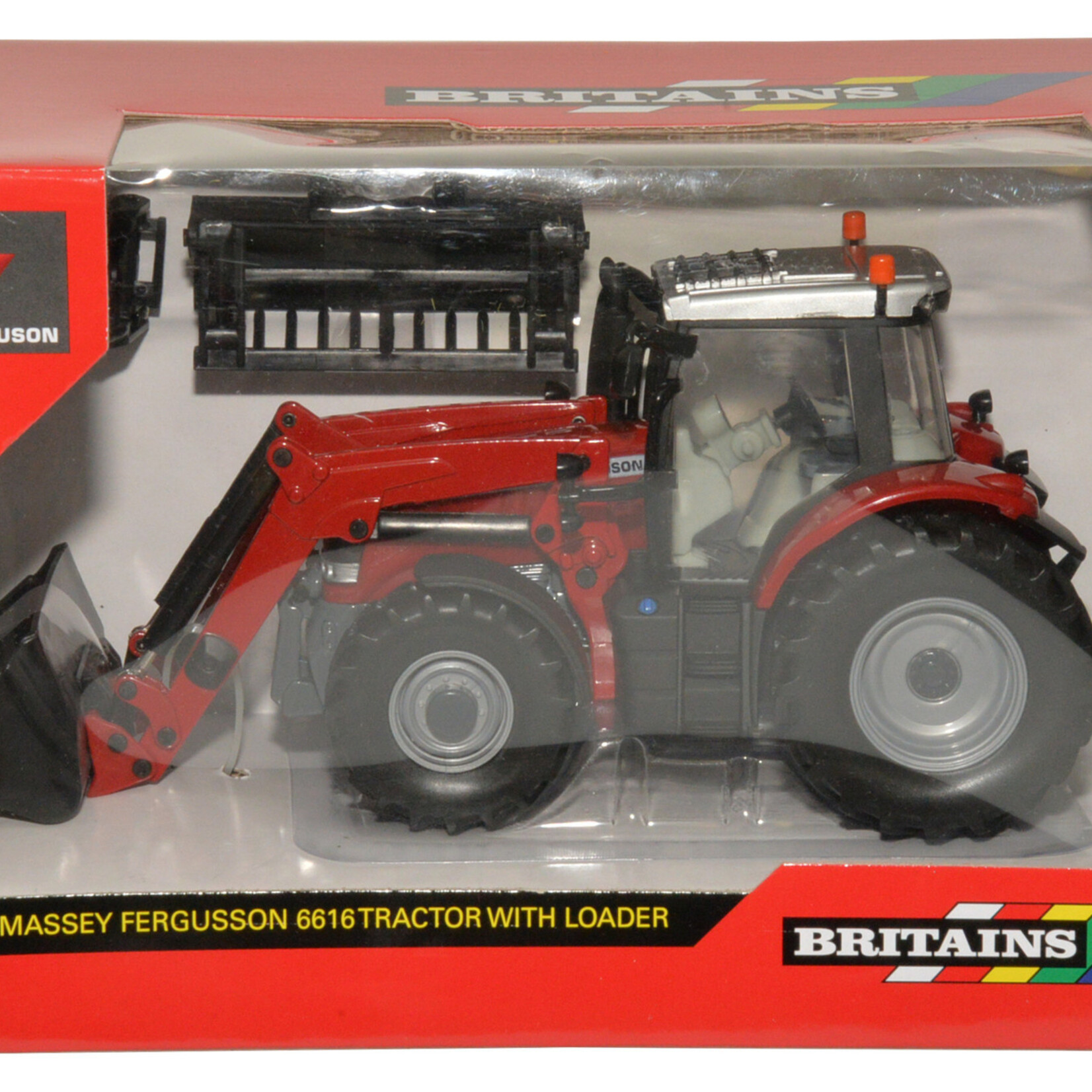 Britains Tracteur Britains Massey Ferguson 6616 avec chargeur frontal – 1:32