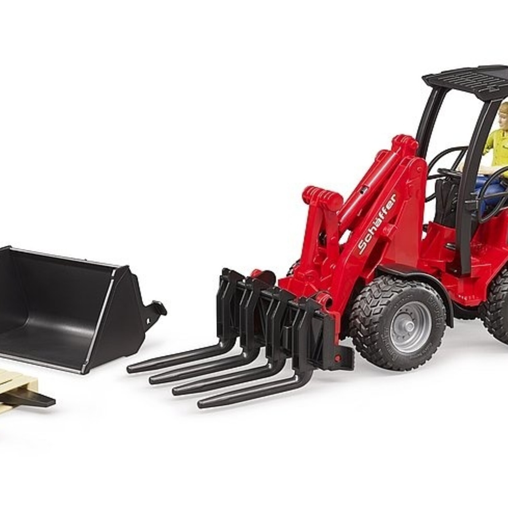 Bruder Chargeuse sur pneus Bruder Schäffer 2630 Chargeur compact – 1:16 (réf. 021917)