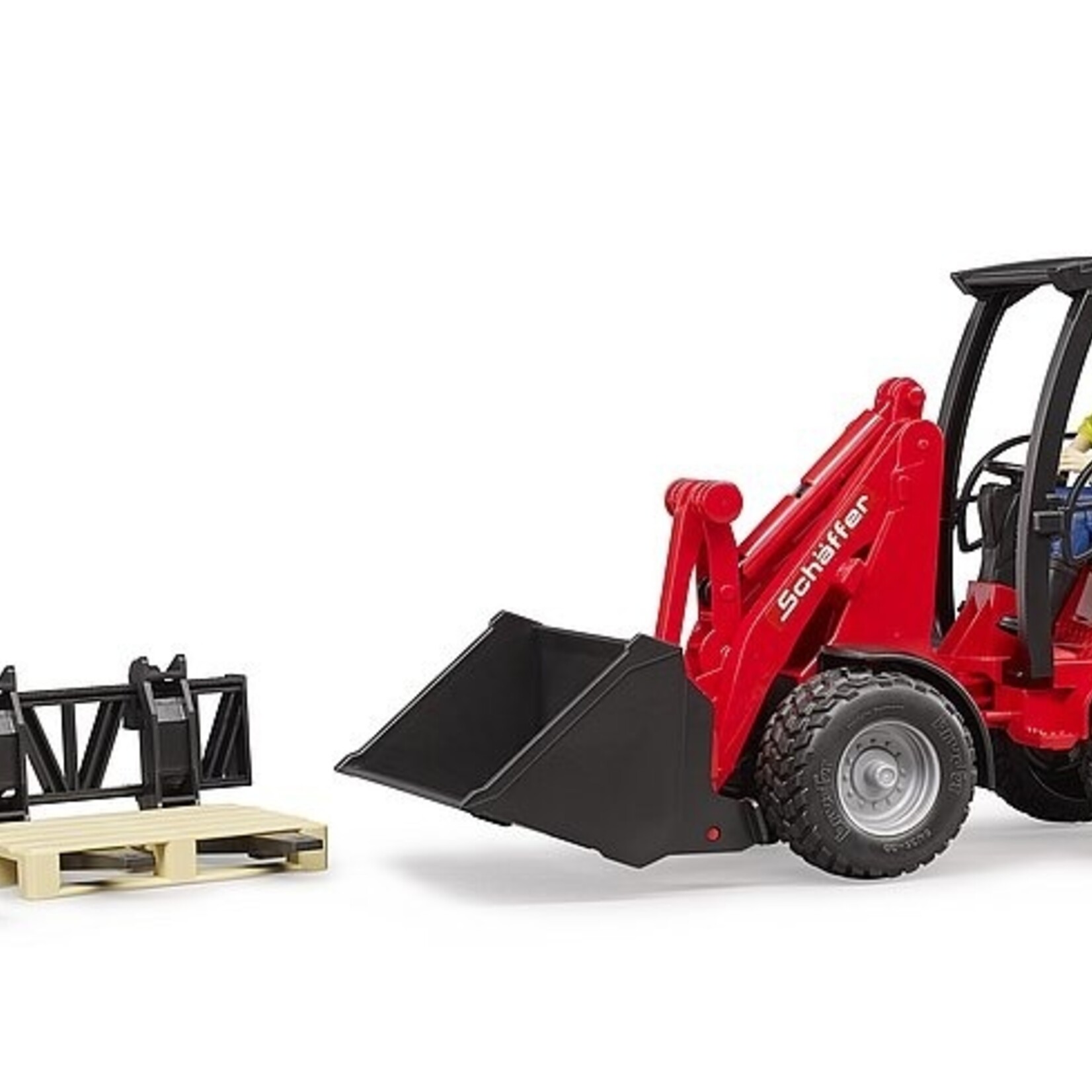 Bruder Chargeuse sur pneus Bruder Schäffer 2630 Chargeur compact – 1:16 (réf. 021917)