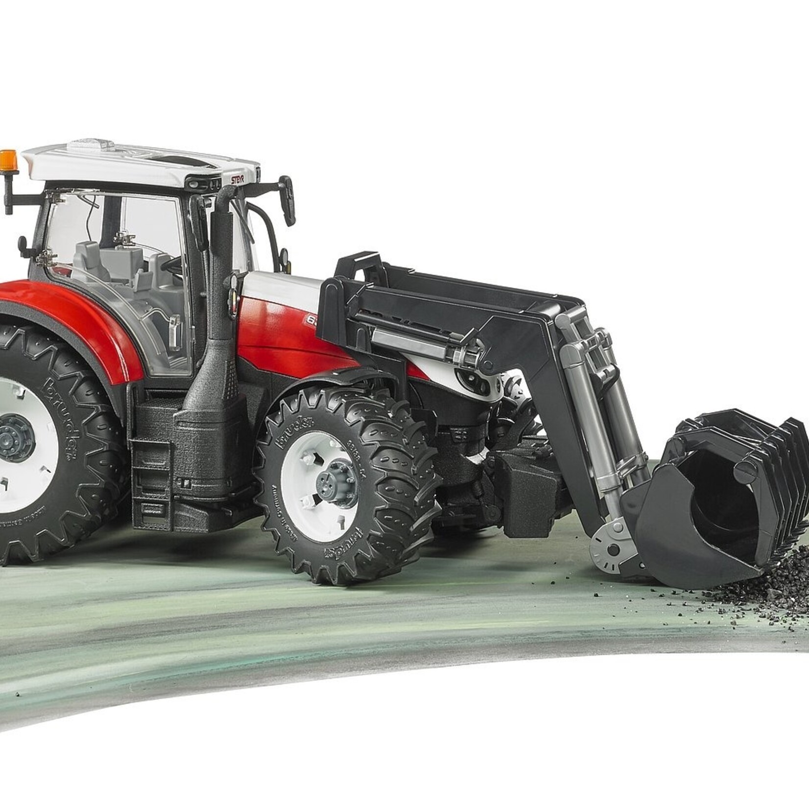 Bruder Tracteur Bruder Steyr 6300 Terrus CVT avec chargeur avant – 1:16