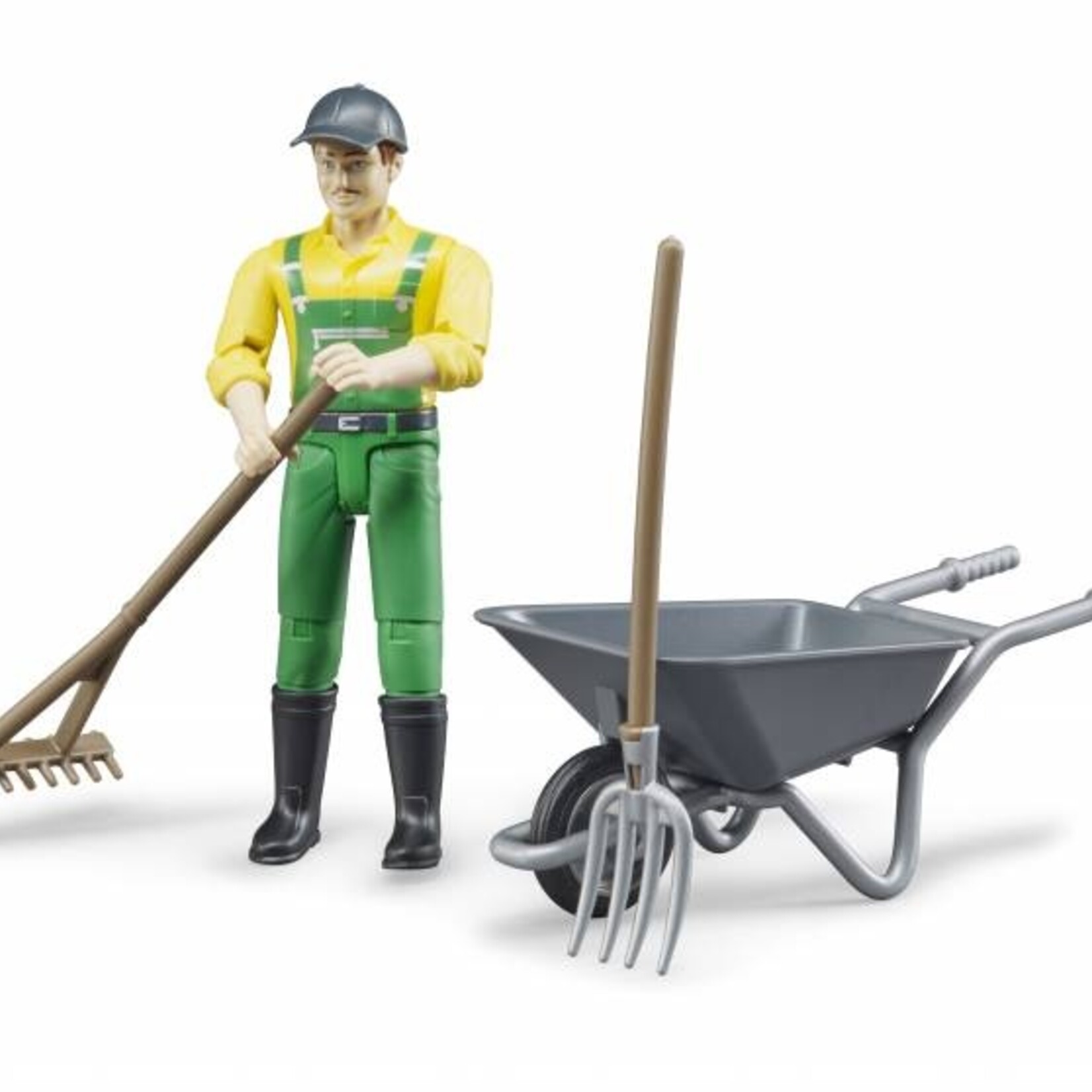 Bruder Accessoire Bruder Agriculteur avec accessoiries – 1:16