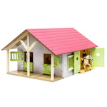 Kids Globe Écurie miniature Kids Globe 2 stalles et stockage – 1:24