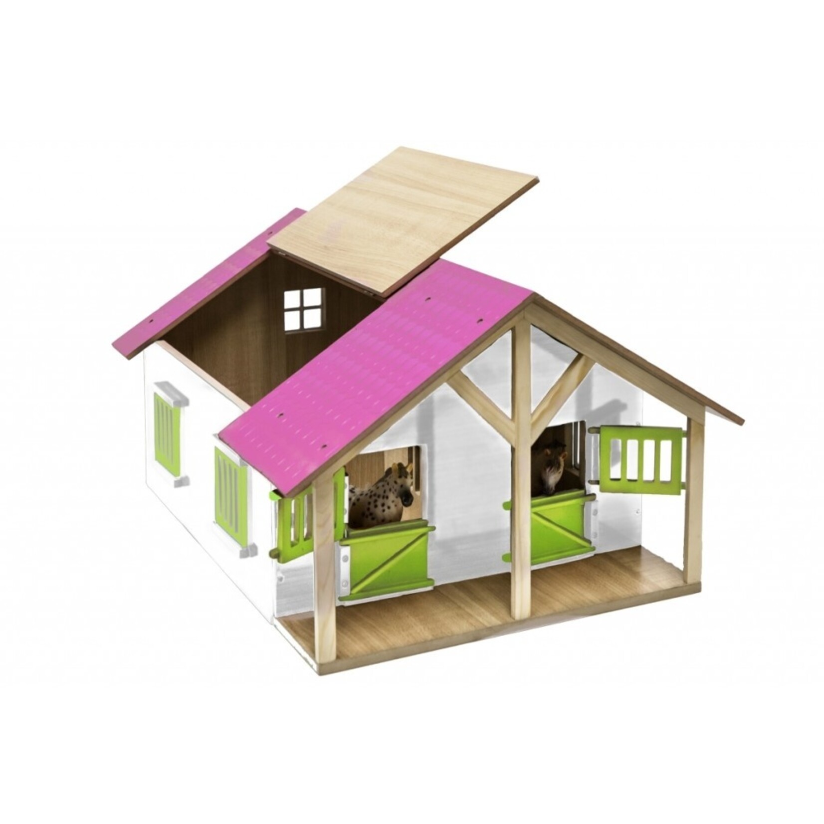 Kids Globe Écurie miniature Kids Globe 2 stalles et stockage – 1:24