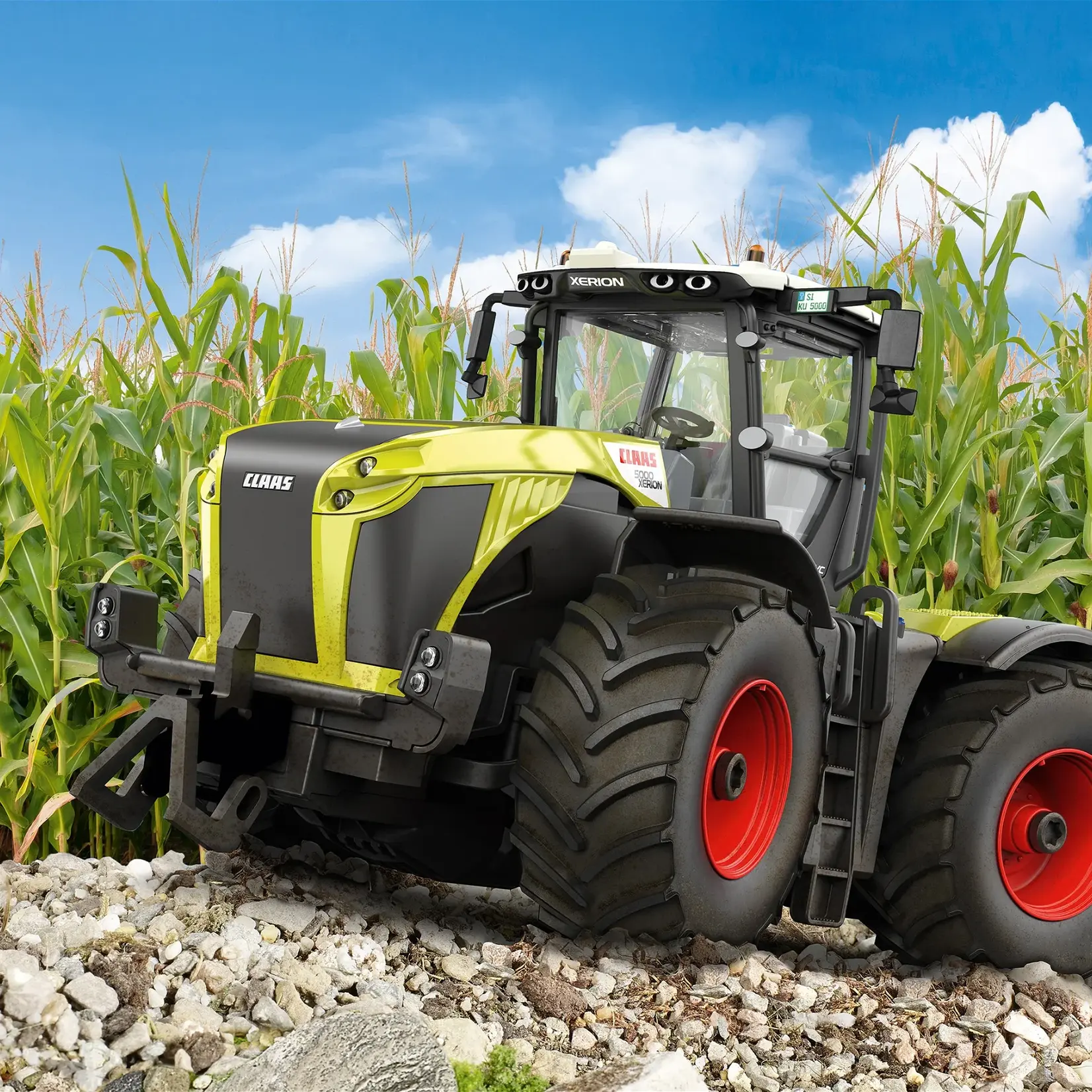 Siku Tracteur Siku Control Claas Xerion 5000 Trac CV et commande par – 1:32, radiocommandé