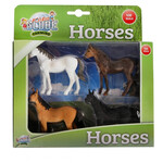 Kids Globe Animaux miniatures Kids Globe Chevaux (4x) – 1:32