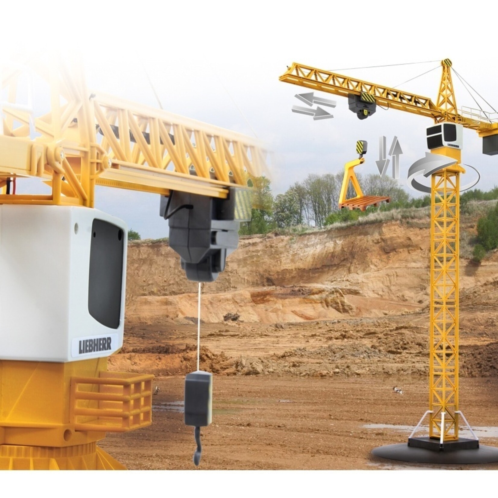 Jamara Grue Jamara Liebherr à tour 2,4Ghz – 1:20