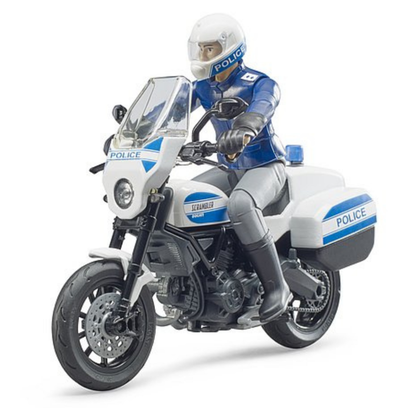Bruder Moto miniature Bruder Scrambler Ducati de police – 1:16