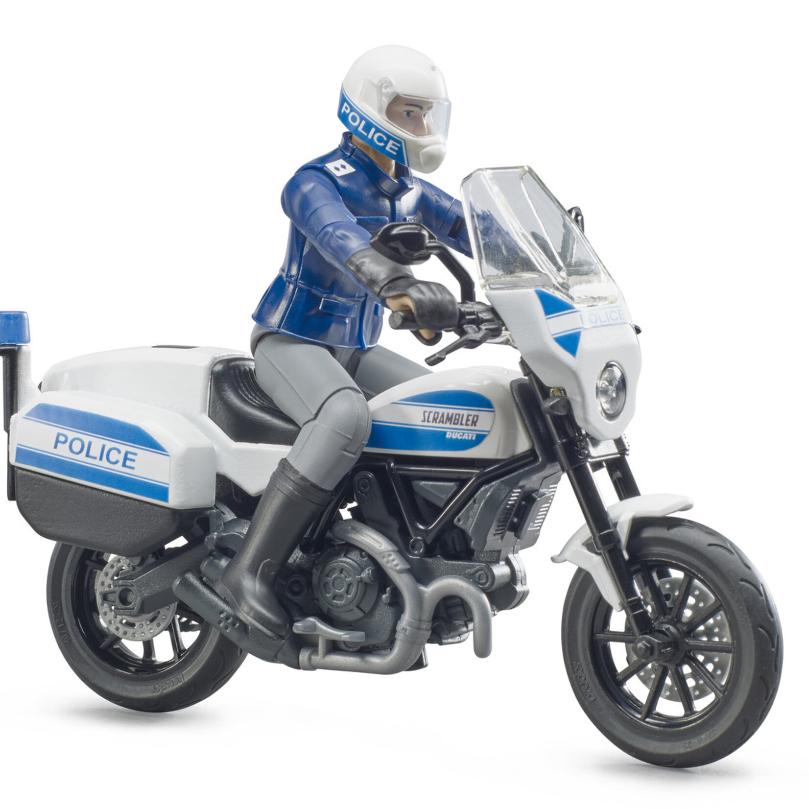 Bruder Moto miniature Bruder Scrambler Ducati de police – 1:16