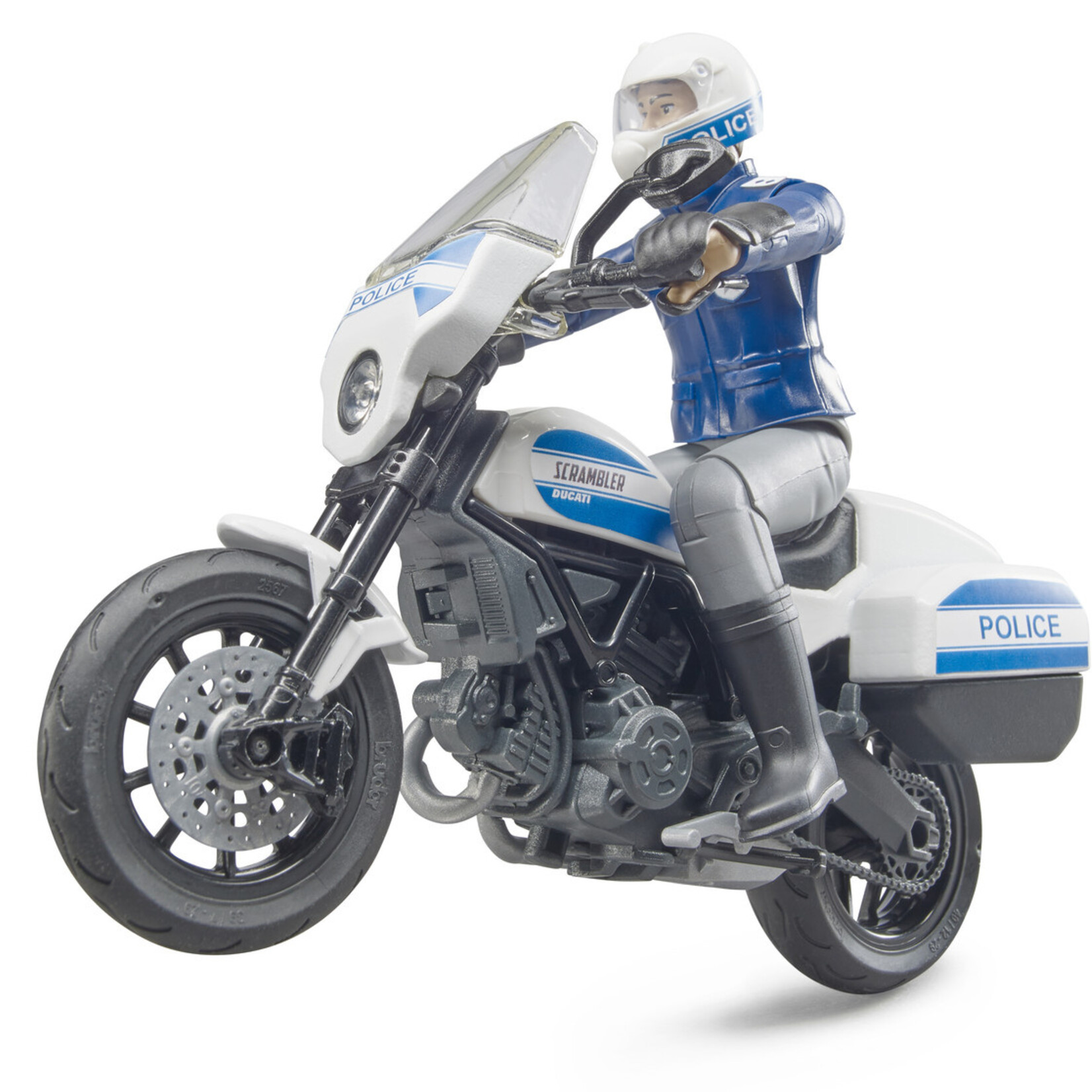Bruder Moto miniature Bruder Scrambler Ducati de police – 1:16