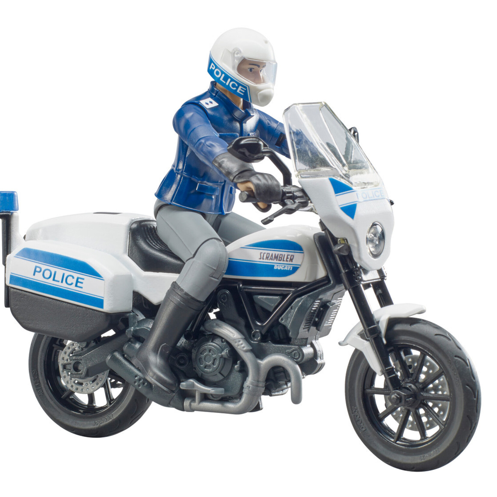 Bruder Moto miniature Bruder Scrambler Ducati de police – 1:16