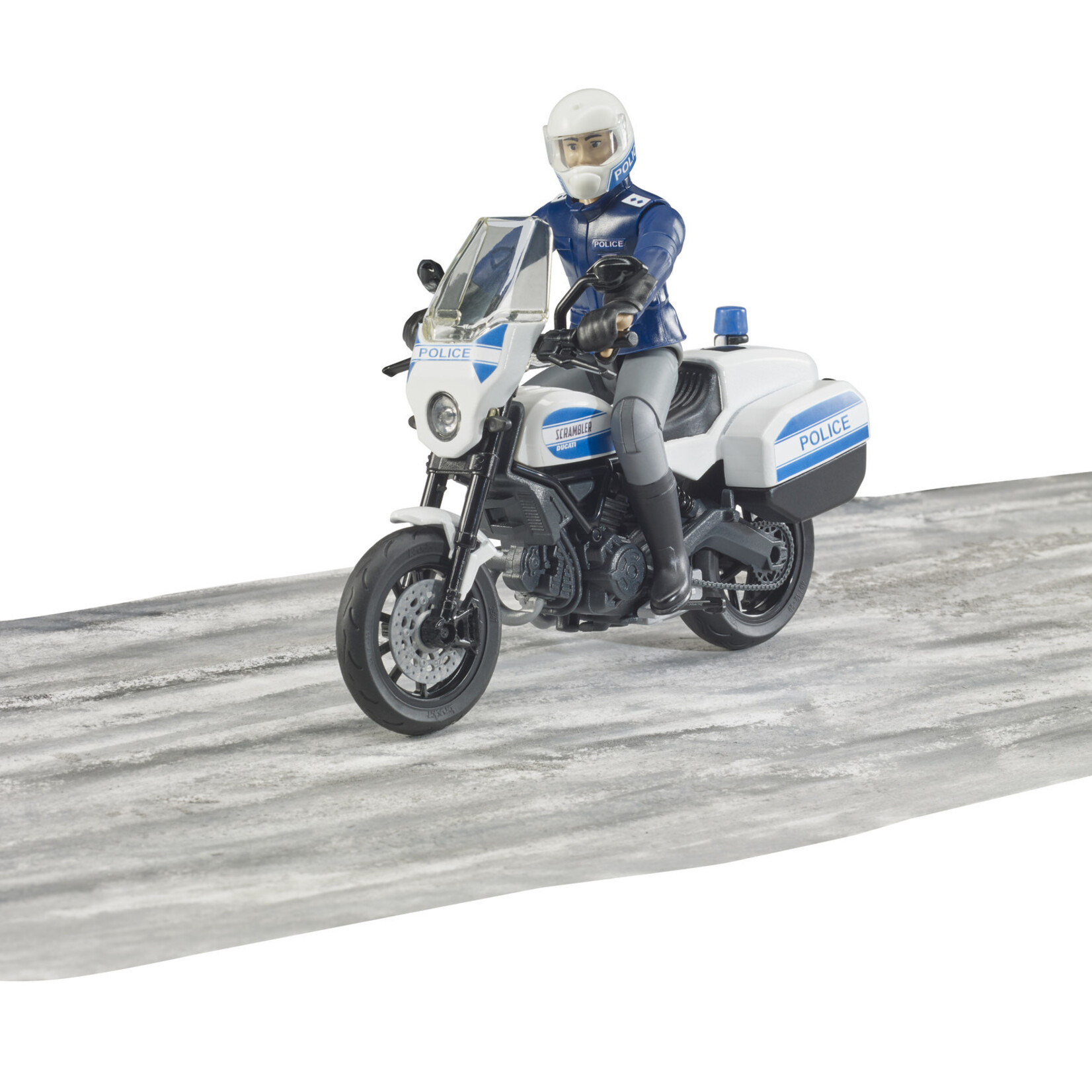 Bruder Moto miniature Bruder Scrambler Ducati de police – 1:16