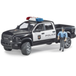 Bruder Voiture miniature Bruder Dodge RAM police RAM 2500 avec policier – 1:16