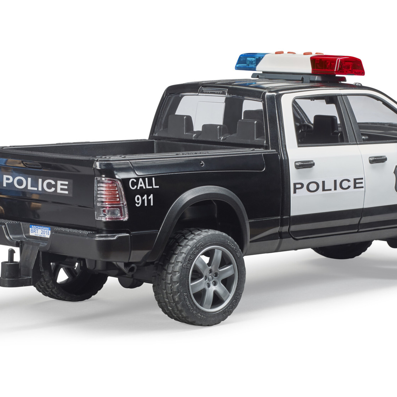 Bruder Voiture miniature Bruder Dodge RAM police RAM 2500 avec policier – 1:16