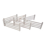 Kids Globe Accessoires de ferme Kids Globe Barriere en bois Blanc – 1:24