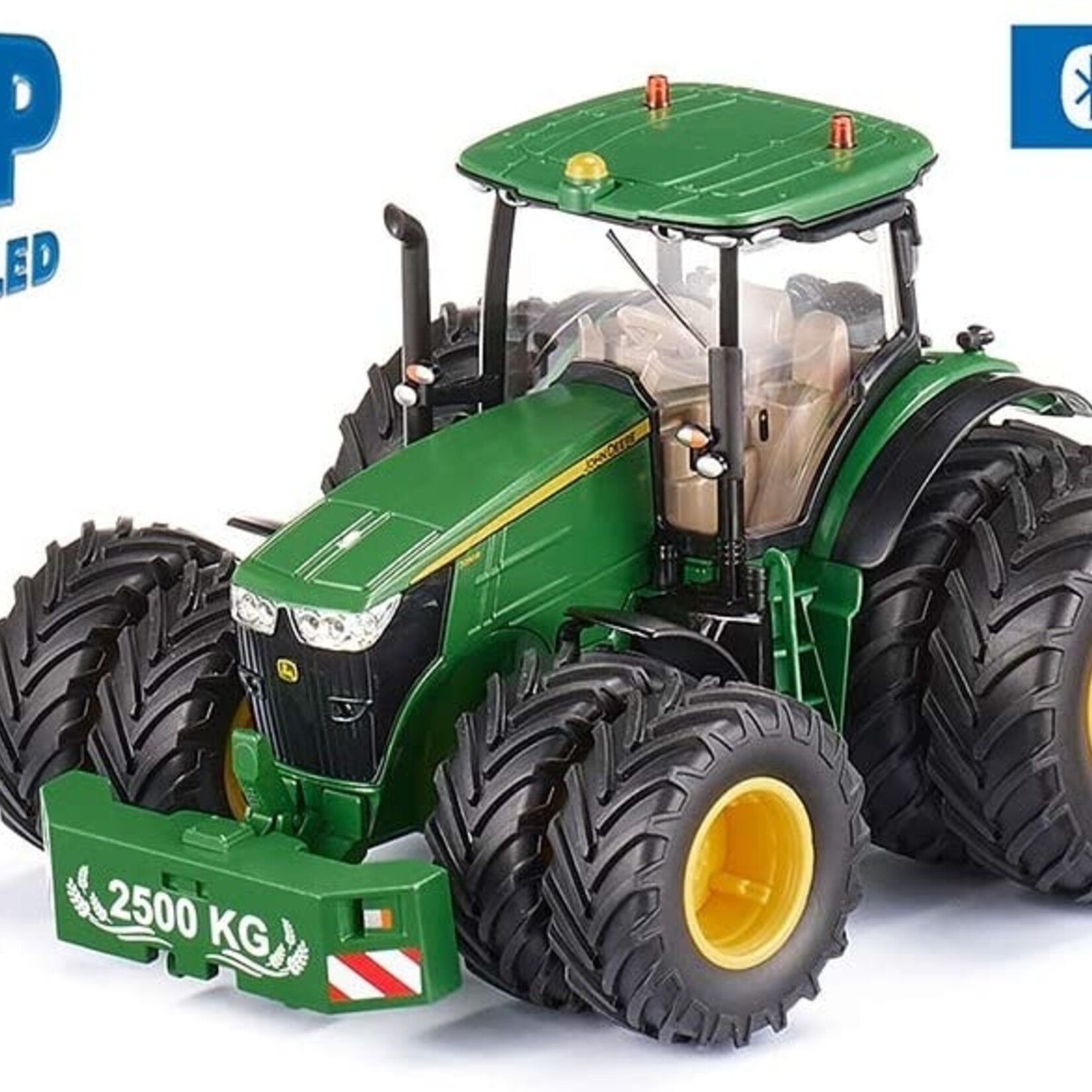 Siku Tracteur Siku Control John Deere 7290R à roues jumelées et – 1:32, radiocommandé