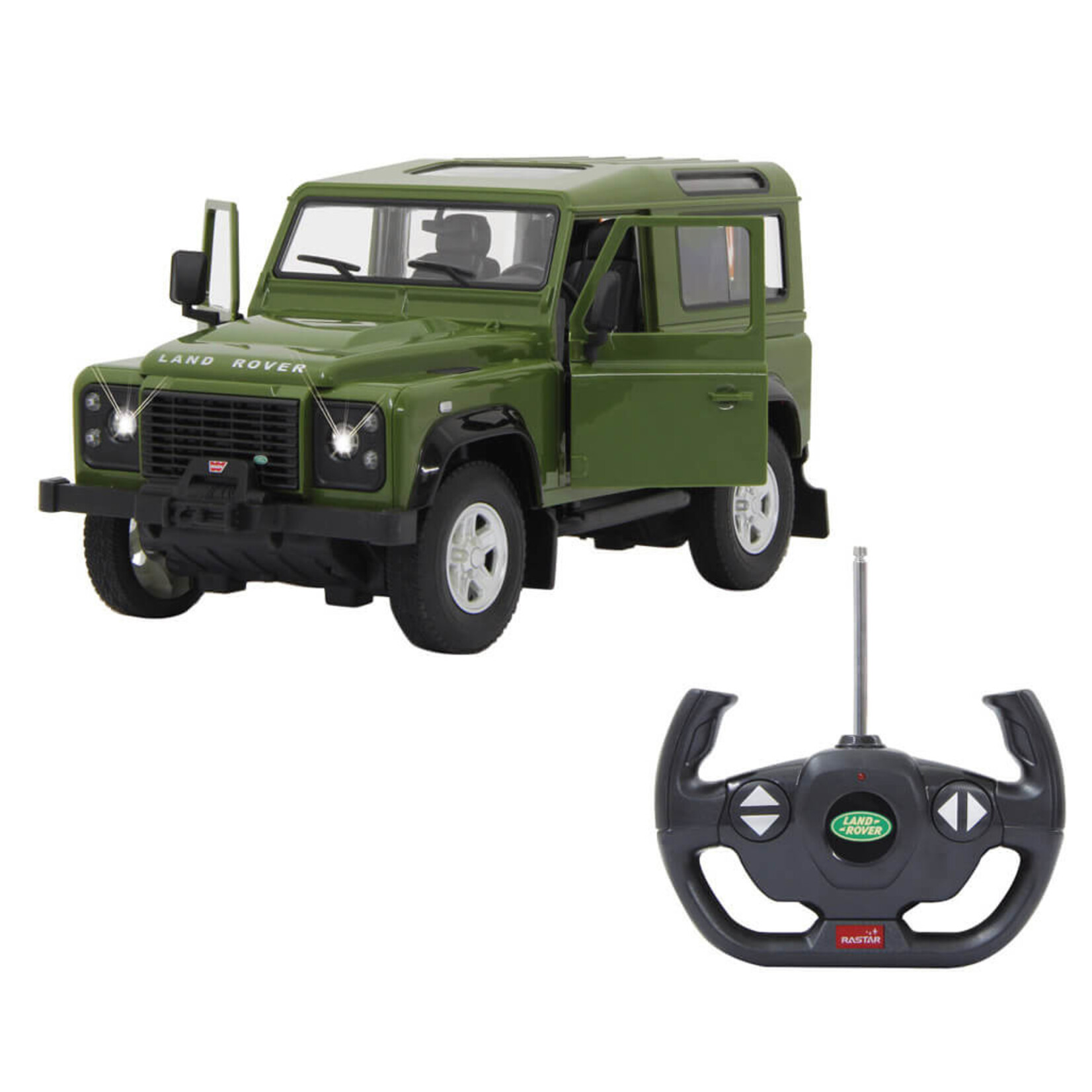 Jamara Voiture miniature Jamara Land Rover Defender – 1:14, radiocommandé