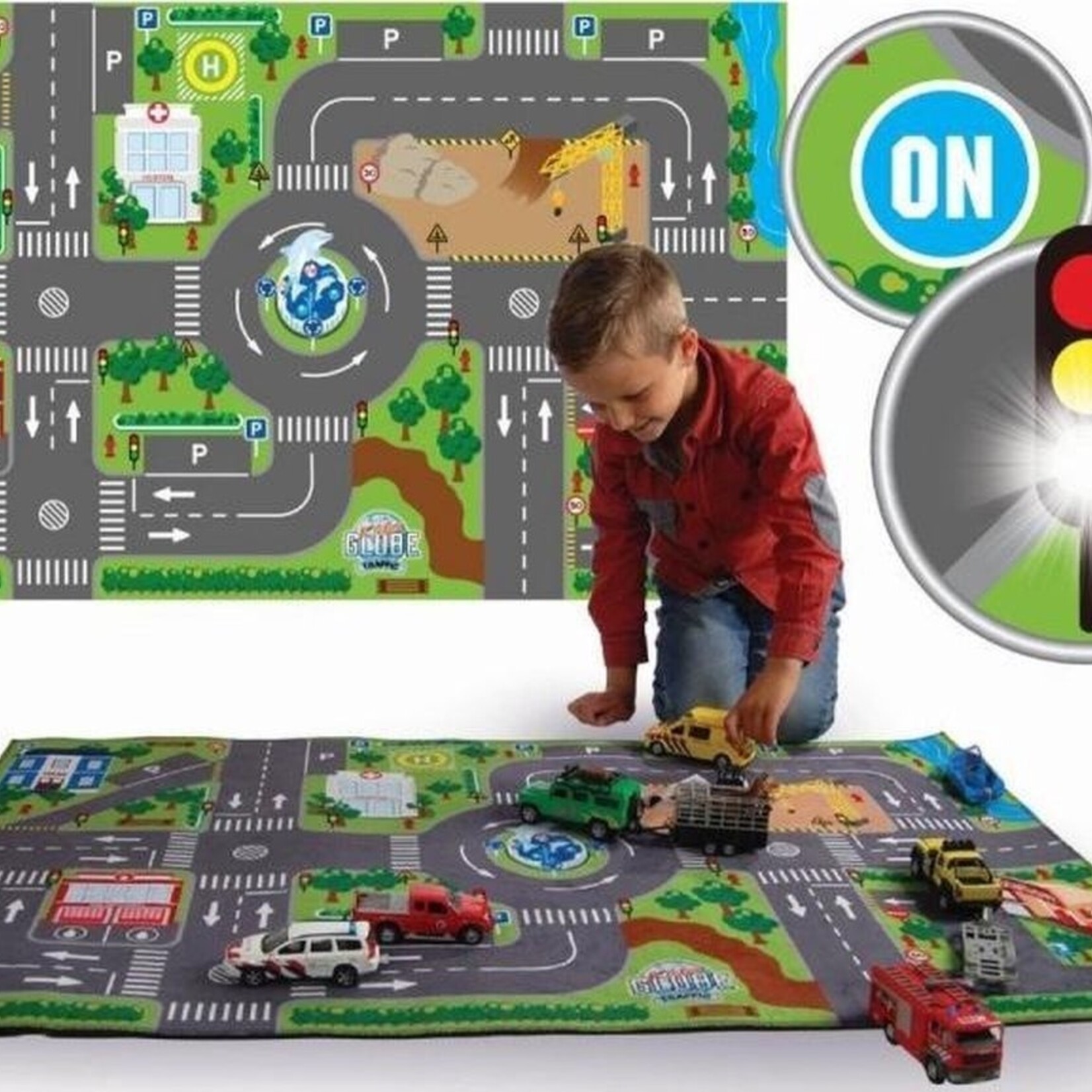 Kids Globe Accessoires de ferme Kids Globe Robe de circulation avec feux de circulation à LED
