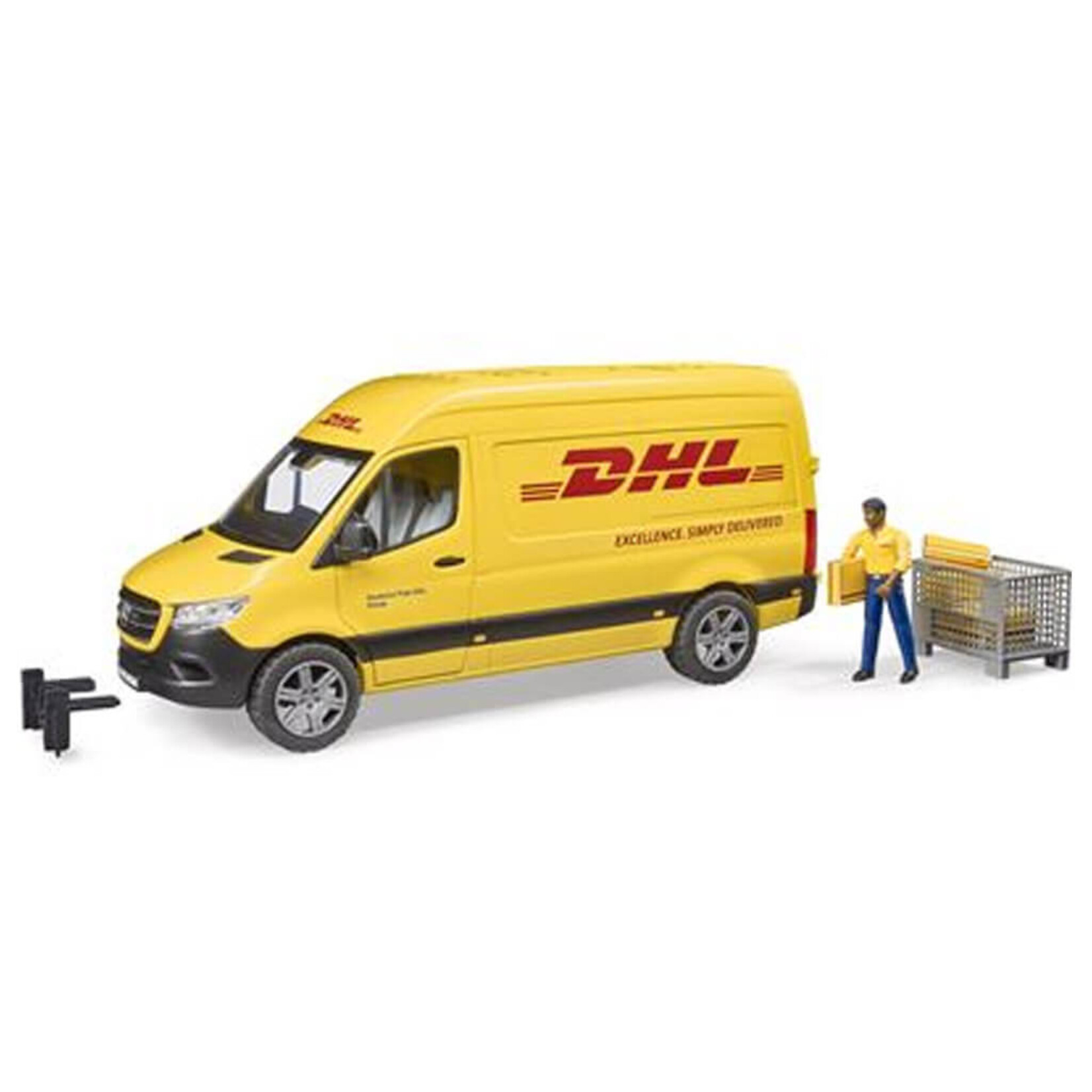 Bruder Camion Bruder Mercedes Benz MB Sprinter DHL avec chauffeur