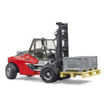 Bruder Accessoires de ferme Bruder Chariot élévateur Linde HT160D avec palette et 3 gitterbox