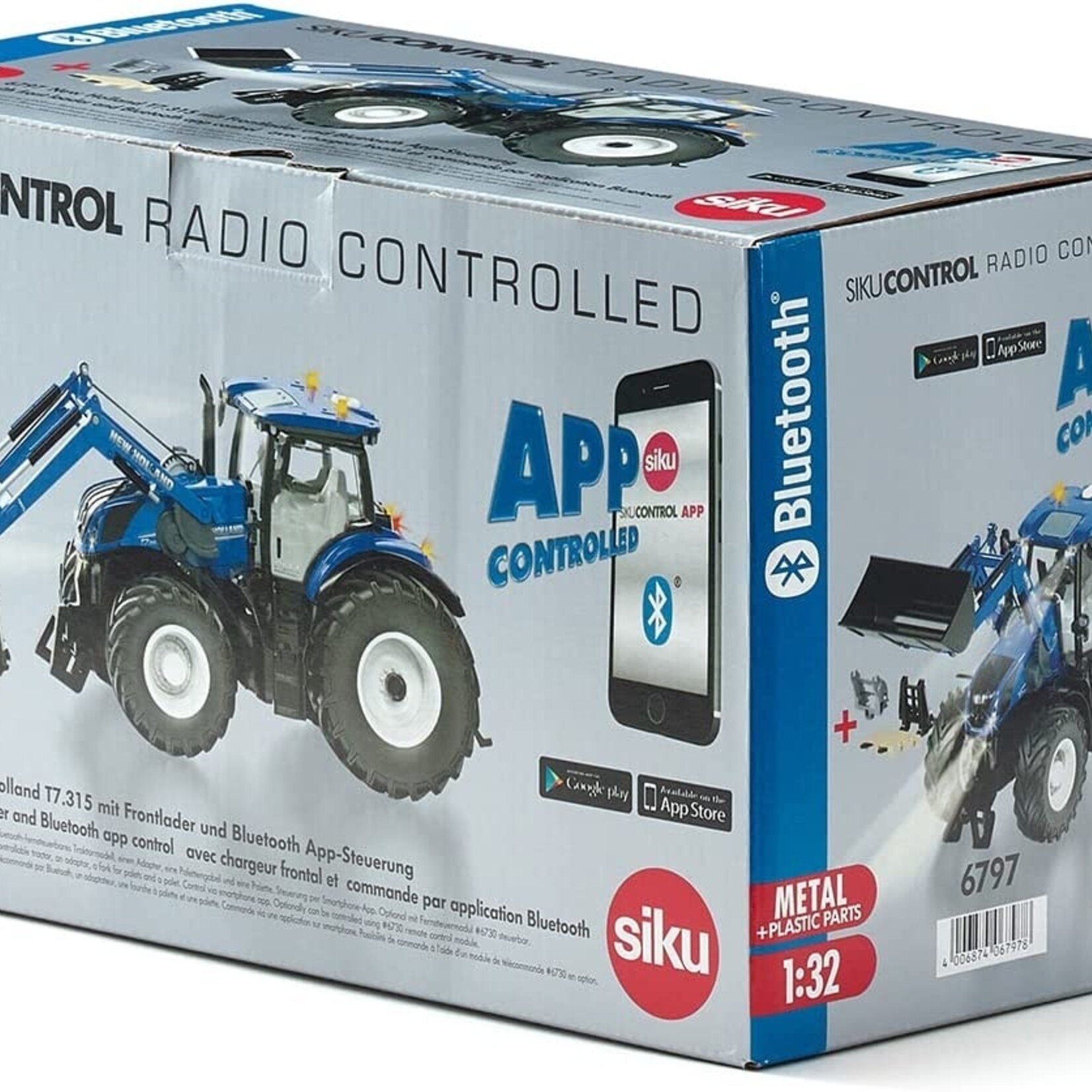 Siku Tracteur Siku New Holland T7.315 – 1:32, Bluetooth