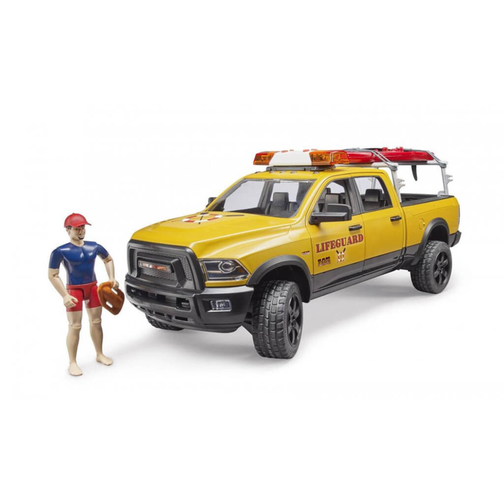Bruder Figurines Bruder Dodge RAM Power Wagon RAM 2500 pour maître-nageur – 1:16