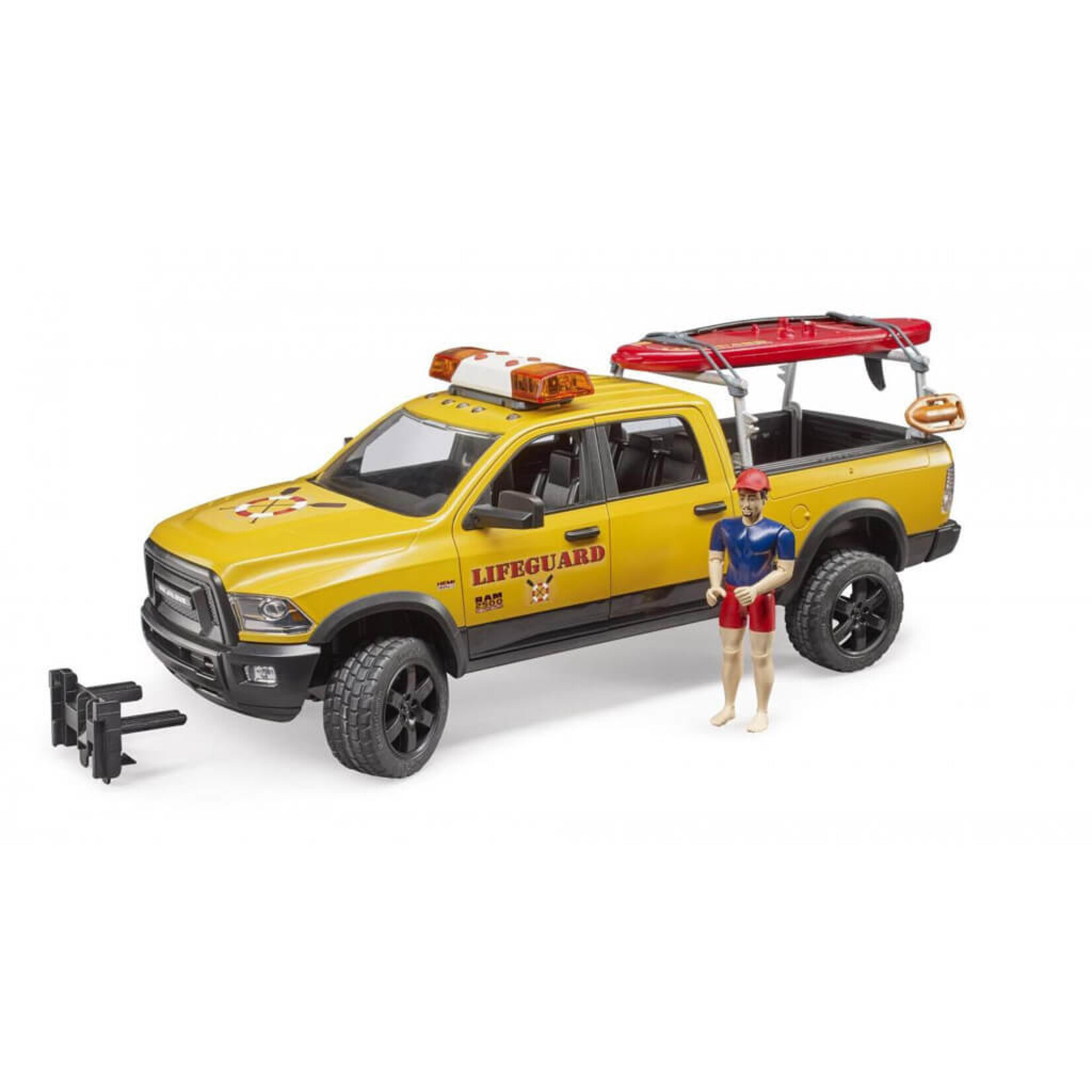 Bruder Figurines Bruder Dodge RAM Power Wagon RAM 2500 pour maître-nageur – 1:16