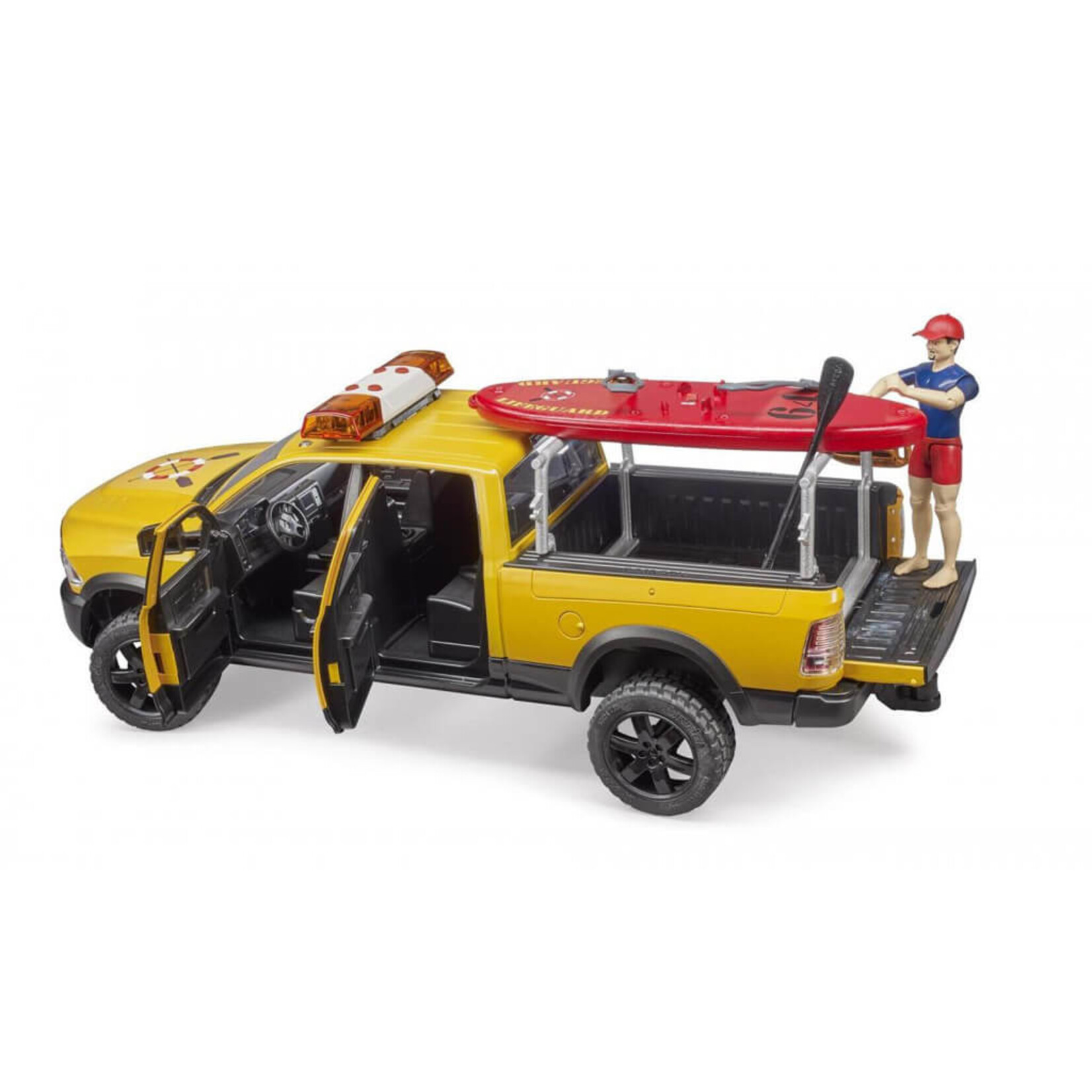 Bruder Figurines Bruder Dodge RAM Power Wagon RAM 2500 pour maître-nageur – 1:16