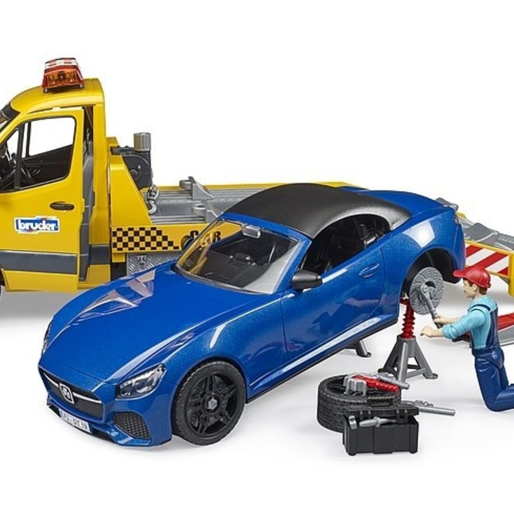 Bruder Camion Bruder Mercedes Benz Sprinter Transporter avec Roadster