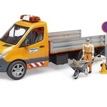 Bruder Camion Bruder Mercedes Benz Sprinter communal avec conducteur et accessoires – 1:16
