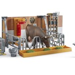 Bruder Étable miniature Bruder vaches et veaux avec fermier – 1:16
