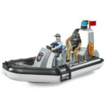 Bruder Bateau miniature Bruder Police gonflable avec officier de police