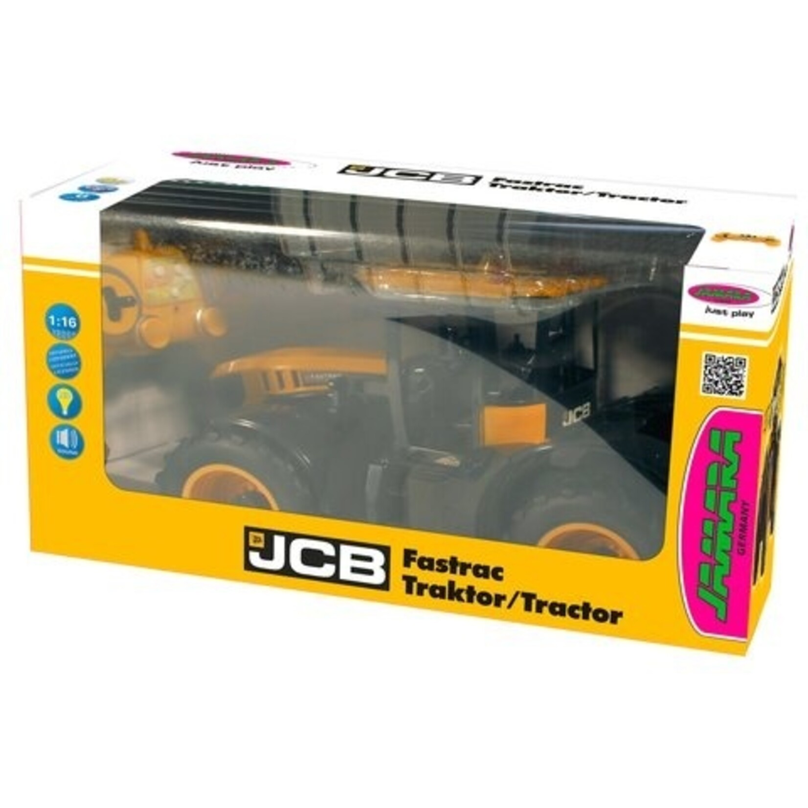 Jamara Chariot télescopique Jamara JCB Fastrac Tractor – 1:16, radiocommandé