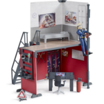 Bruder Figurines Bruder Caserne de pompiers avec pompier
