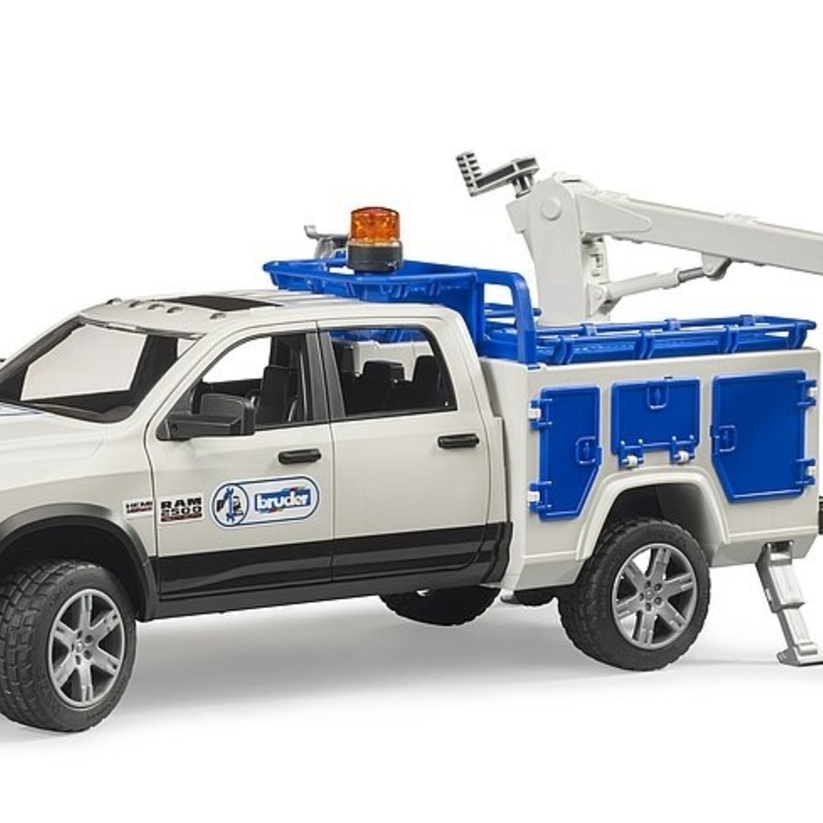 Bruder Voiture miniature Bruder Dodge RAM Caserne de pompiers avec pompier - Copy – 1:16