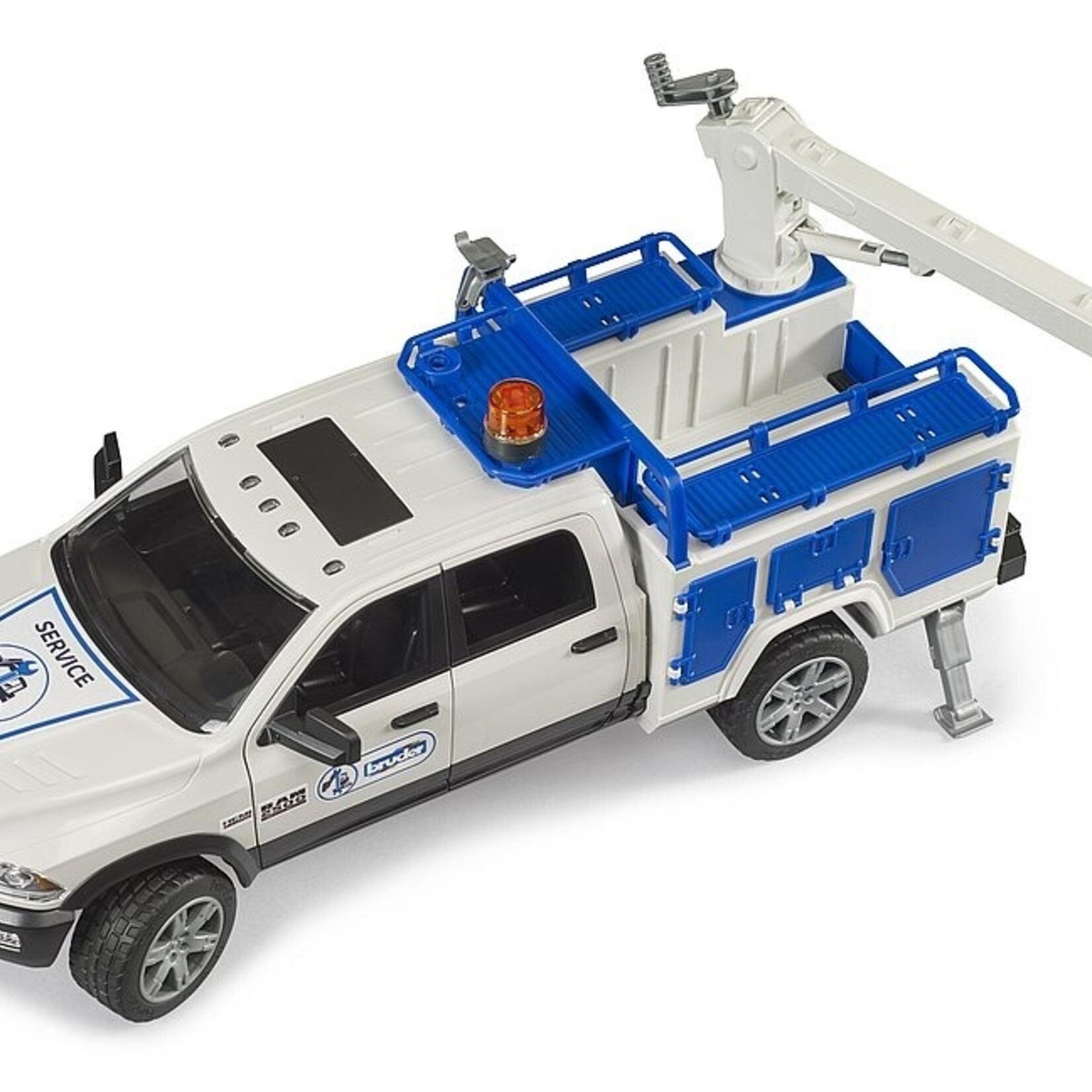 Bruder Voiture miniature Bruder Dodge RAM Caserne de pompiers avec pompier - Copy – 1:16