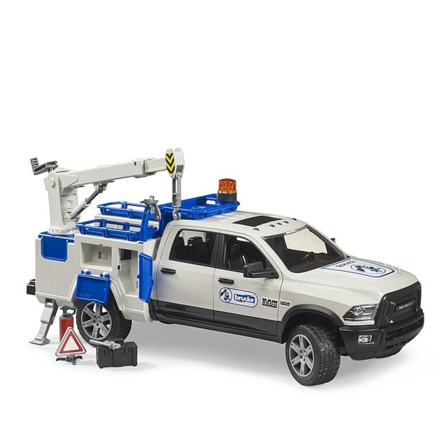 Bruder Voiture miniature Bruder Dodge RAM Caserne de pompiers avec pompier - Copy – 1:16