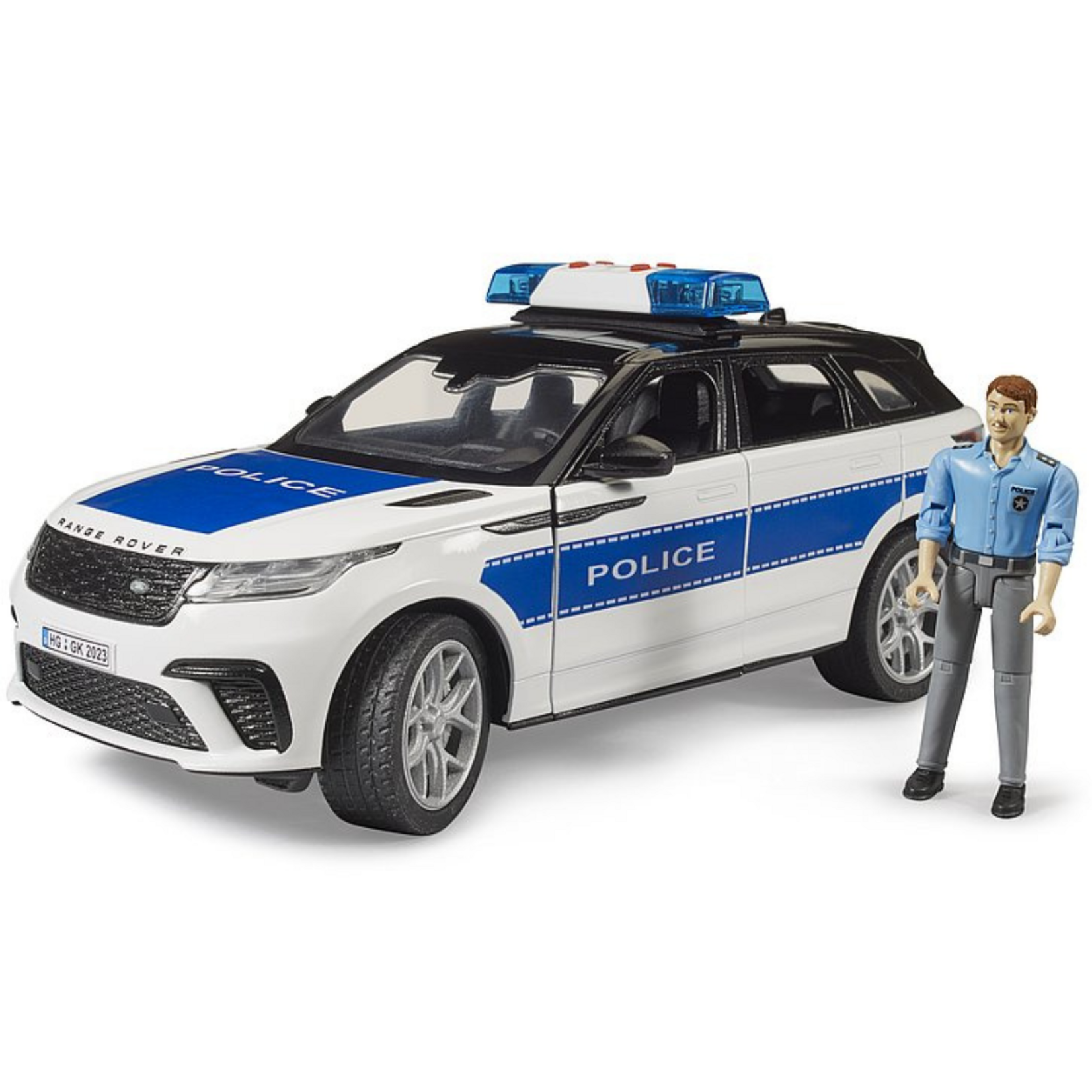 Bruder Voiture miniature Bruder Range Rover Velar de police – 1:16
