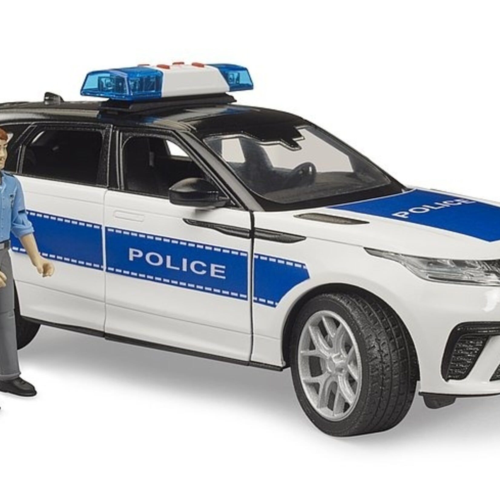 Bruder Voiture miniature Bruder Range Rover Velar de police – 1:16