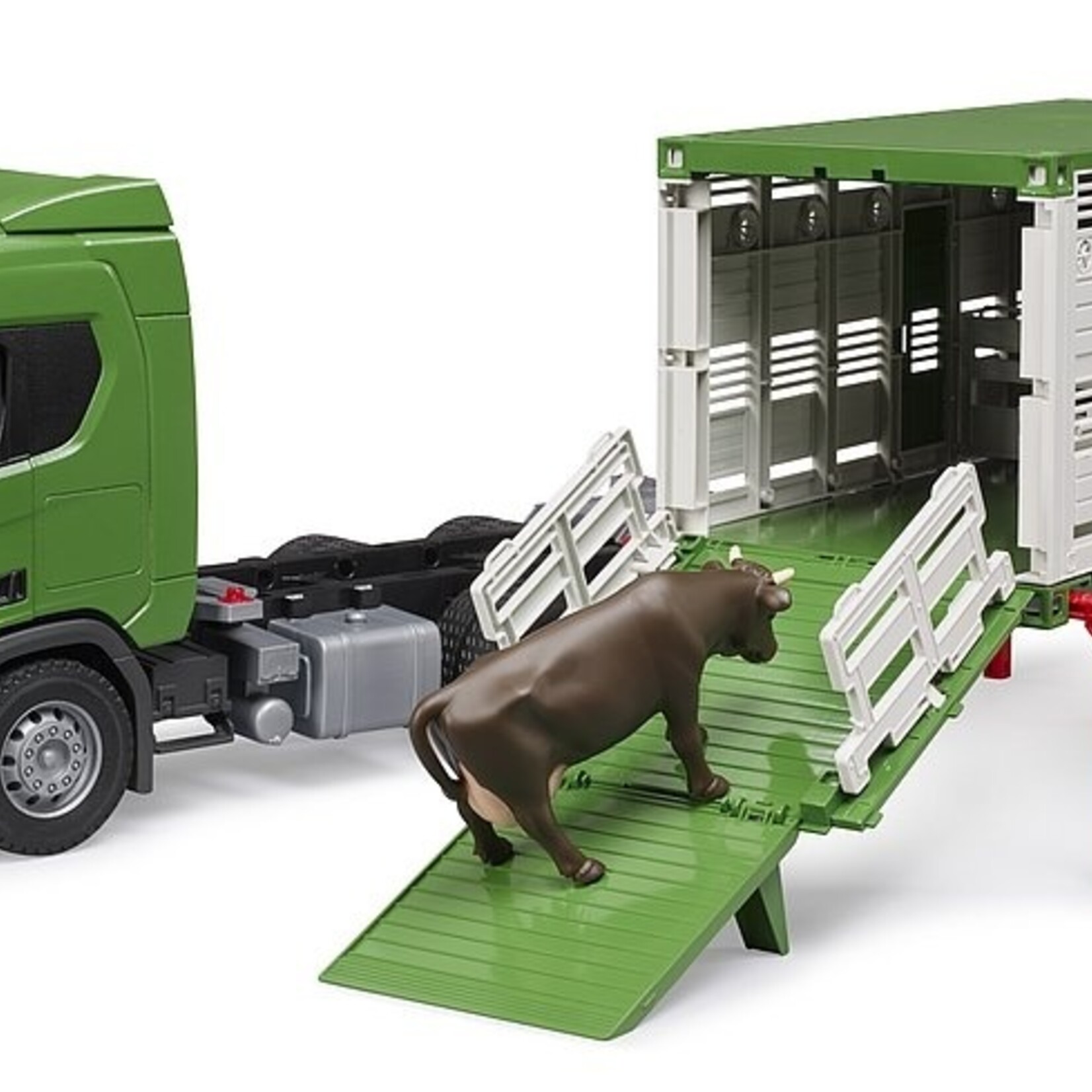 Bruder Camion Bruder Scania 560R remorque à bestiaux avec vache – 1:16