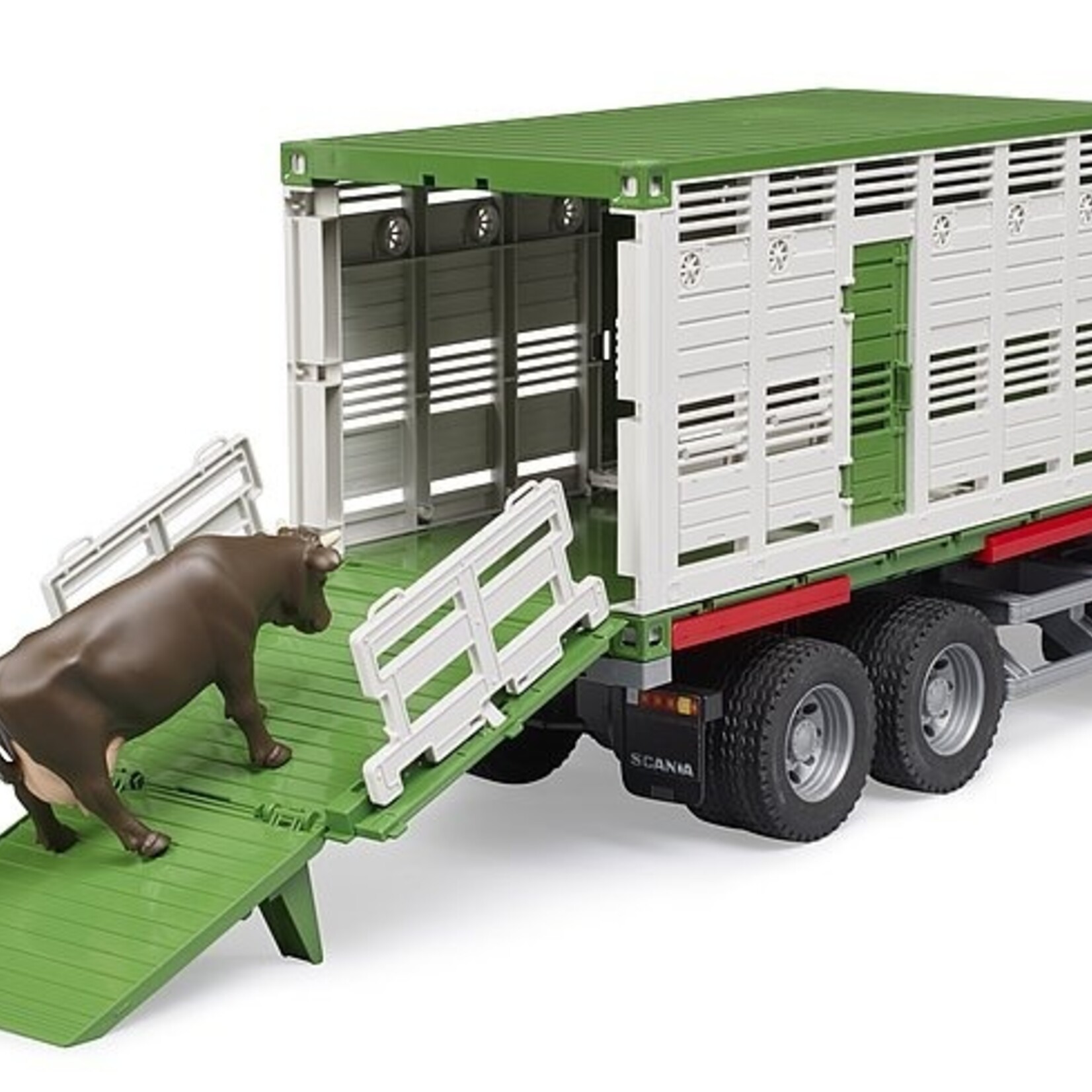 Bruder Camion Bruder Scania 560R remorque à bestiaux avec vache – 1:16